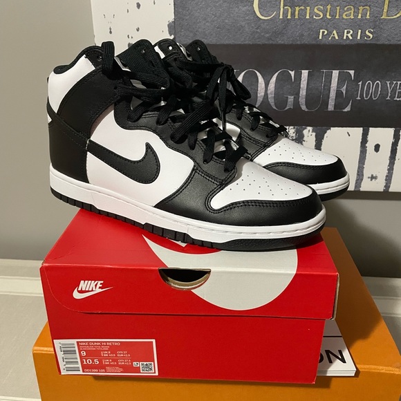 Nike Other - 💥 NWT Nike Dunk High Retro Black/White in Men’s 9/Women’s 10.5